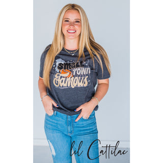 Small Town Famous - Football Tee