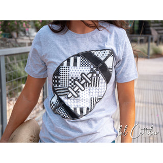 Patchwork Puff Football - Football Tee