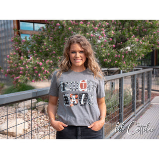 Football Scrapbook Letters - Football Tee