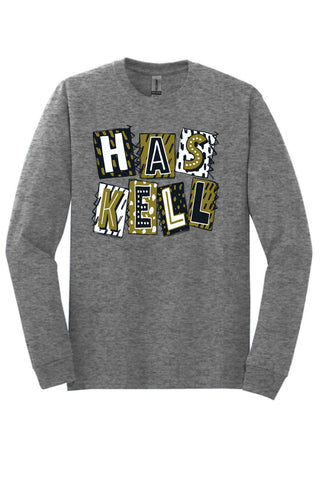 Haskell Indians - Scrapbook Box Long Sleeve T-Shirt