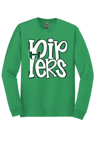 Hamlin Pied Pipers - Funky Stack Long Sleeve T-Shirt