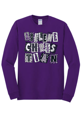 Abilene Christian University Wildcats - Scrapbook Box Long Sleeve T-Shirt