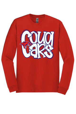 Cooper Cougars - Funky Stack Long Sleeve T-Shirt
