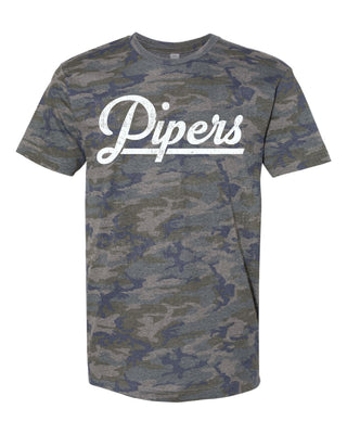 Hamlin Pied Pipers - Script with Tail Camo T-Shirt