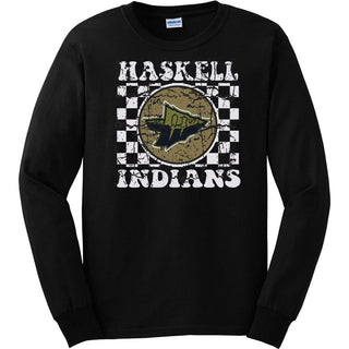 Haskell Indians - Checkered Long Sleeve T-Shirt