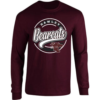 Hawley Bearcats - Circle Script  Long Sleeve T-Shirt