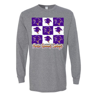 Hardin Simmons University Cowboys - 9 Boxes Long Sleeve T-Shirt