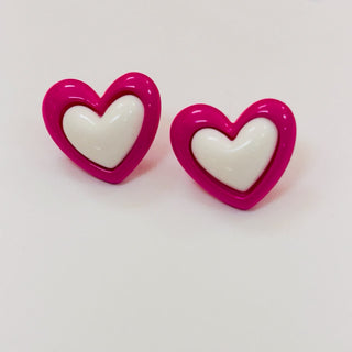 Heart Layered Studs