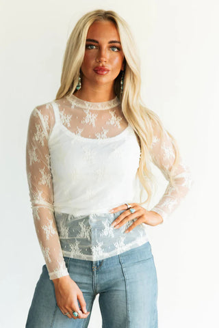Lace Mesh Top