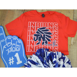 Jim Ned Indians - Indians Repeat T-Shirt