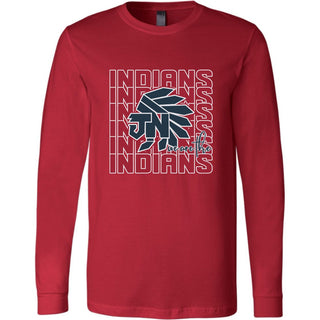 Jim Ned Indians - Indians Repeat Long Sleeve T-Shirt
