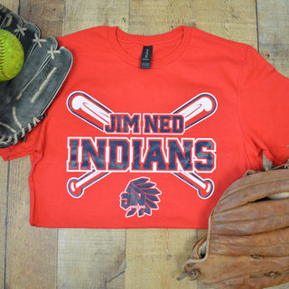 Jim Ned Indians - Baseball/Softball T-Shirt