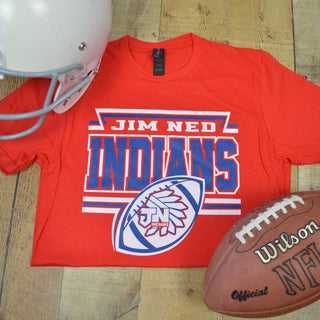 Jim Ned Indians - Football T-Shirt