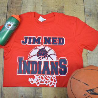 Jim Ned Indians - Basketball T-Shirt