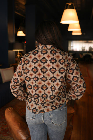 Jordan Aztec Long-Sleeve Top