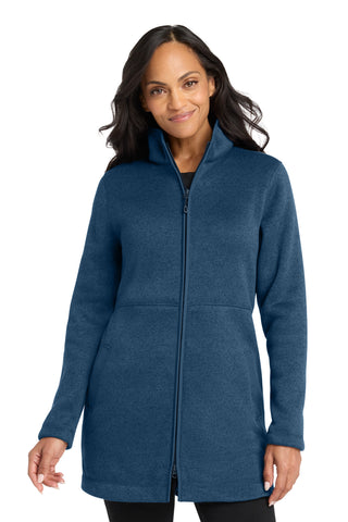 Port Authority® Women's Arc Sweater Fleece Long Jacket L425
