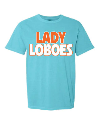 Lady Loboes Bright Comfort Colors Tee - Cisco Loboes Booster Club