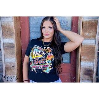 Let's Get Western Neon Sign Tee