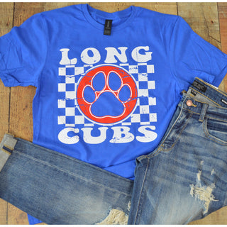 Long Cubs - Checkered T-Shirt