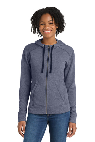 Sport-Tek ® Women's PosiCharge ® Tri-Blend Wicking Fleece Full-Zip Hooded Jacket LST293