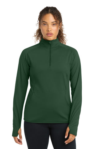 Sport-Tek® Women's Sport-Wick® Stretch 1/4-Zip Pullover. LST850