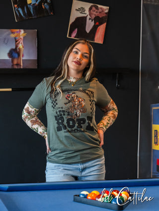 Let's Rope Calf Roper - Western Tee