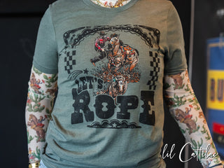 Let's Rope Calf Roper - Western Tee
