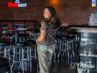 Denim & Leopard Pants