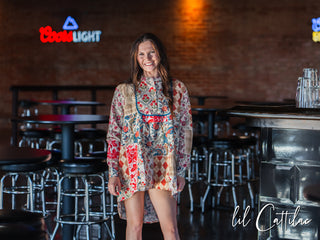 Nina Patchwork Long-Sleeve Top