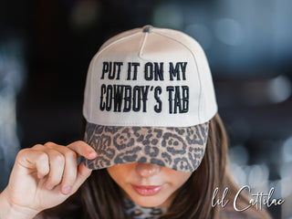 Put it on My Cowboy's Tab Trucker Caps