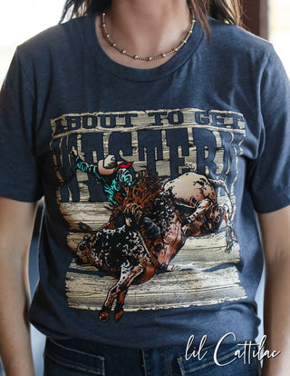 About to Get Western Bull Rider - Western Tee