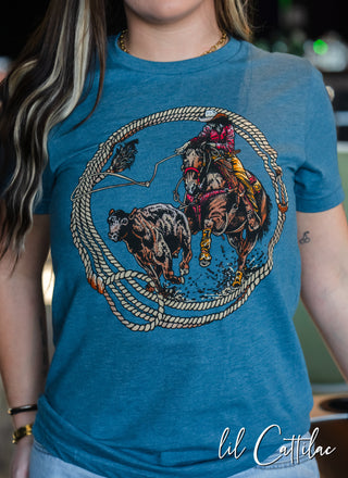 Breakaway Rope Circle - Western Tee