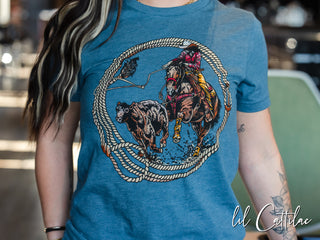 Breakaway Rope Circle - Western Tee