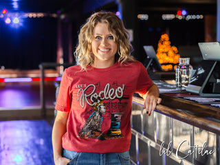 Let's Rodeo Barrel Racer - Western Tee