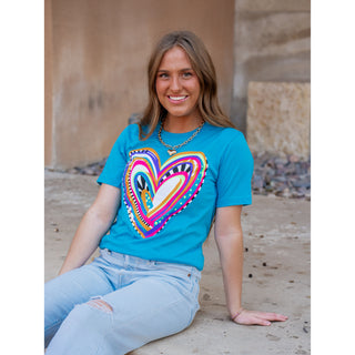 Painted Heart - Valentines Tee - Lil Cattilac