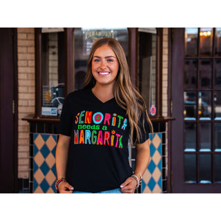 Senorita Needs a Margarita - Cinco Tee