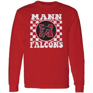Mann Falcons - Checkered Long Sleeve T-Shirt