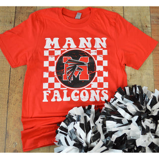 Mann Falcons - Checkered T-Shirt