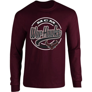 McMurry University War Hawks - Circle Stripe Long Sleeve T-Shirt