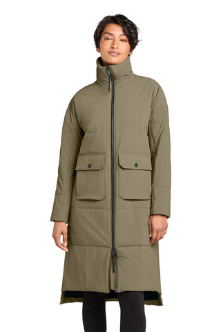 MiiR® Women's Sashiko Stretch Puffy Long Jacket MRAW445