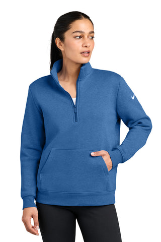 Nike Women's Club Fleece Sleeve Swoosh 1/2-Zip NKDX6720