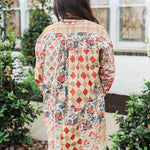 Nina Patchwork Long-Sleeve Top