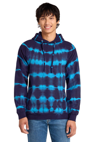 Port & Co® Allover Stripe Tie-Dye Fleece PC143