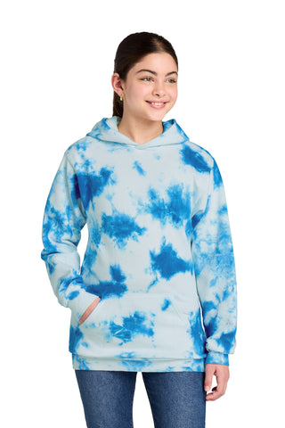 Port & Co® Youth Crystal Tie-Dye Pullover Hoodie PC144Y
