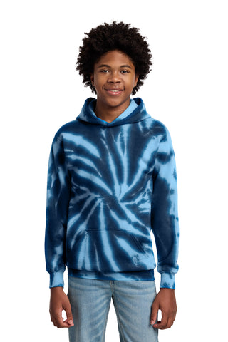 Port & Co® Youth Tie-Dye Pullover Hooded Sweatshirt. PC146Y