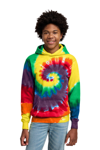 Port & Co® Youth Tie-Dye Pullover Hooded Sweatshirt. PC146Y