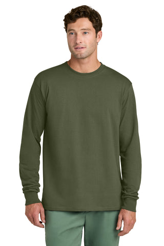 Port & Co® Long Sleeve Core Cotton Tee. PC54LS