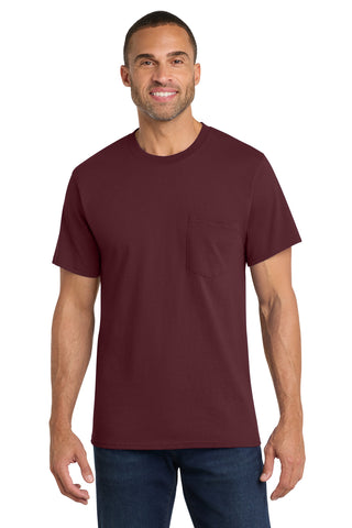Port & Co® Core Cotton Pocket Tee. PC54P