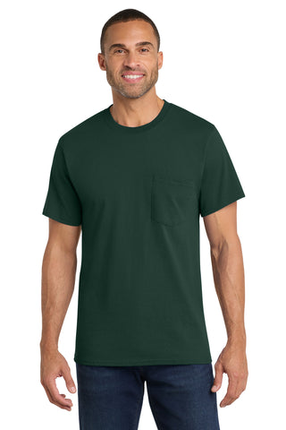 Port & Co® Core Cotton Pocket Tee. PC54P