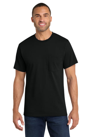 Port & Co® Core Cotton Pocket Tee. PC54P